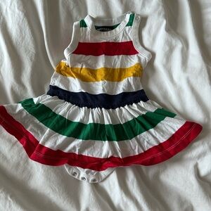 Iconic HBC Striped Baby Dress with Bodysuit